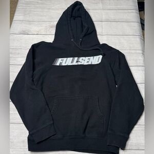 Full Send Men’s Black White‎ Hoodie Sweatshirt Size Small
L